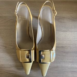 Stuart Weitzman vintage patent leather slingbacks